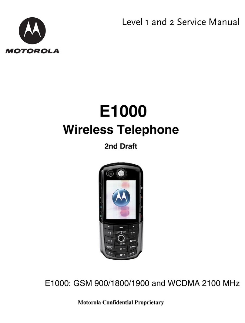 Motorola E1000 - Cell Phone 16 MB User manual