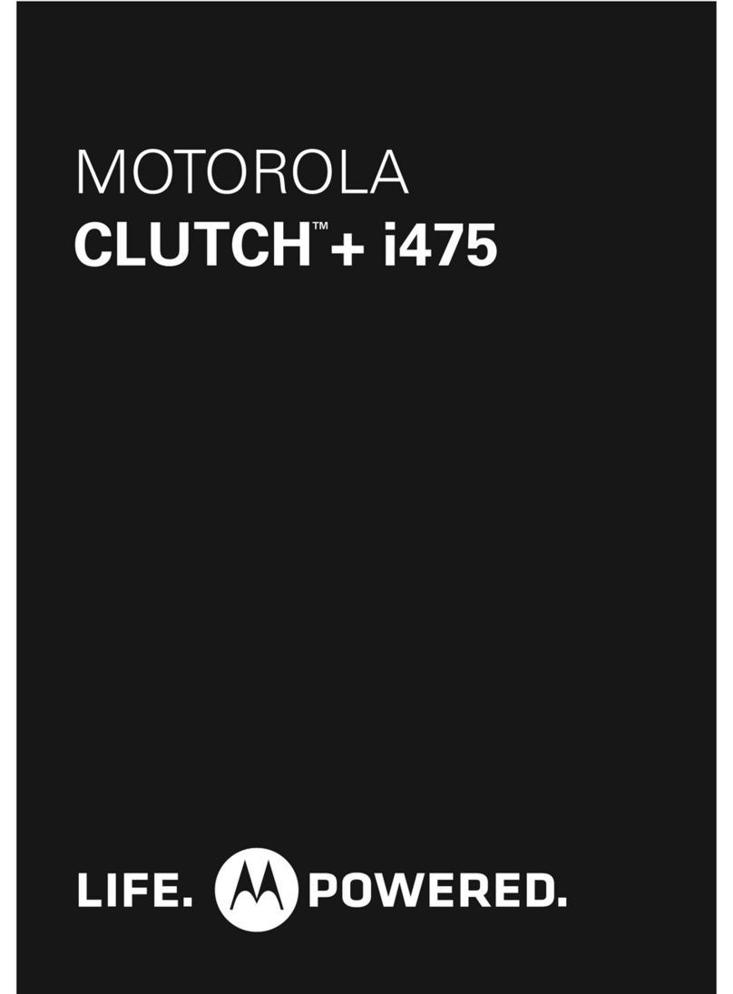 Motorola CLUTCH + i475 User manual