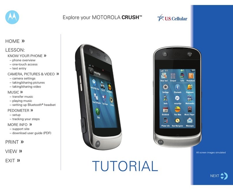 Motorola Crush Operation instructions