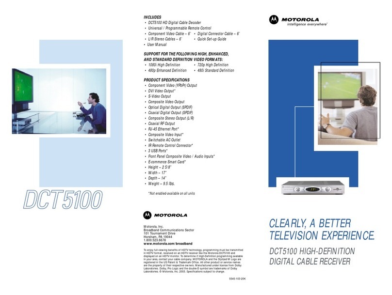 Motorola DCT5100 User manual