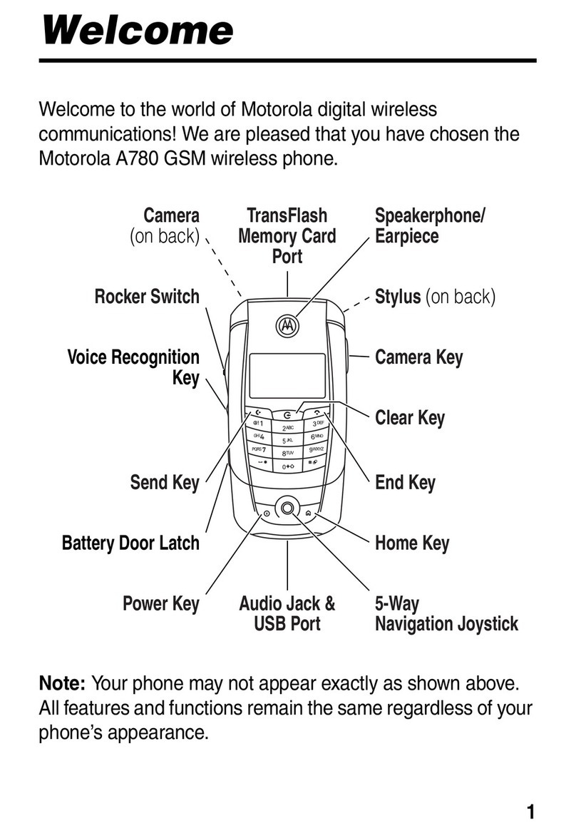 Motorola A780 owner's manual