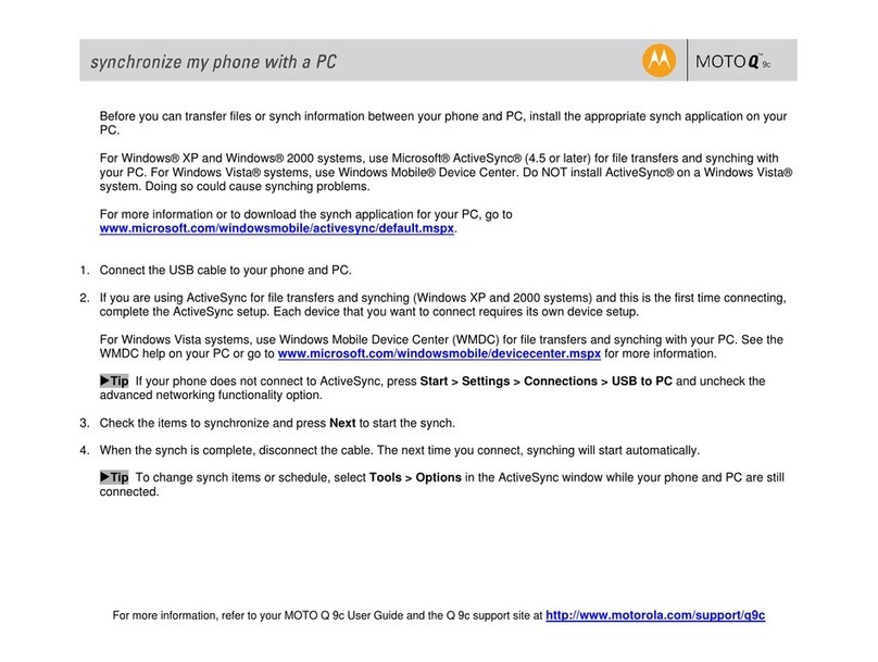 Motorola MOTO Q 9c User manual