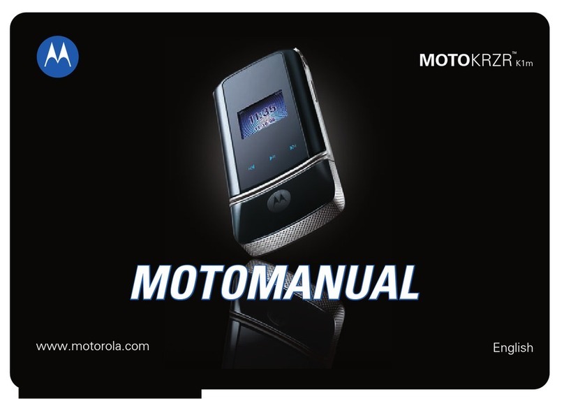 Motorola KRZR K1M SPRINT User manual