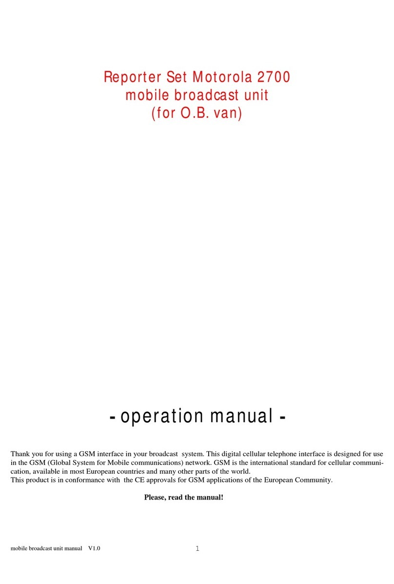 Motorola international 2700 Operation manual