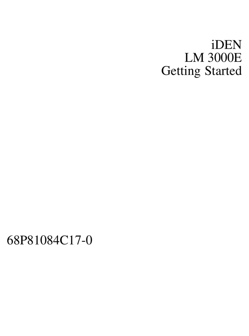 Motorola IDEN LM 3000E User manual