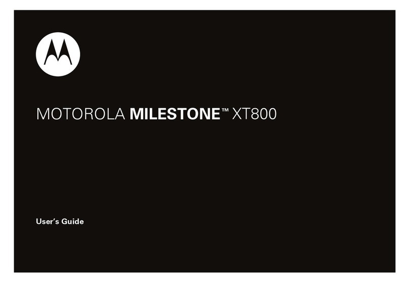 Motorola MILESTONE XT800 User manual