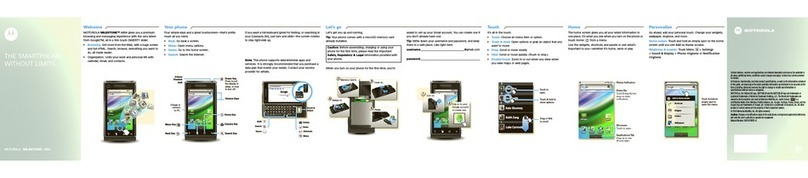 Motorola MILESTONE A854 User manual