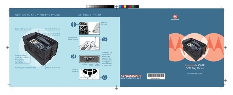 Motorola M900 Short user guide