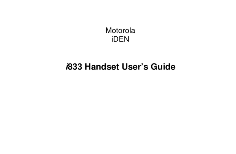 Motorola i833 User manual