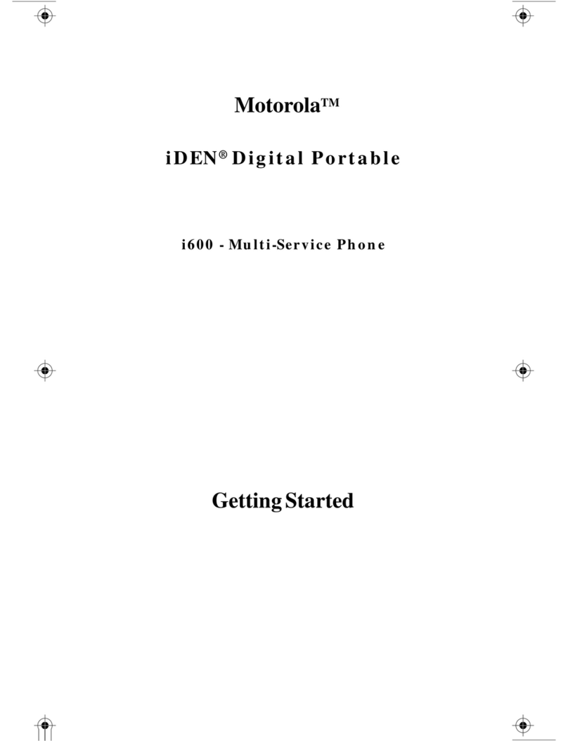 Motorola I600 Getting started