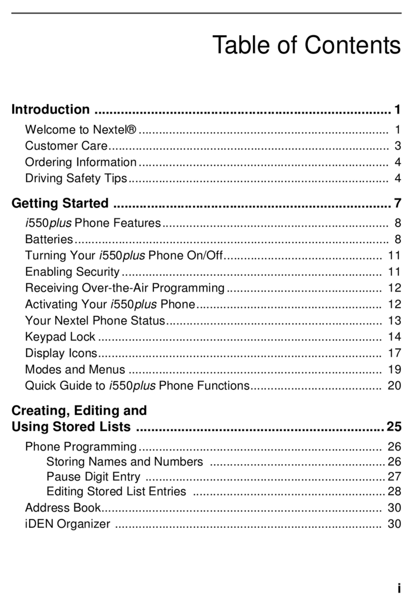 Motorola i550 plus User manual