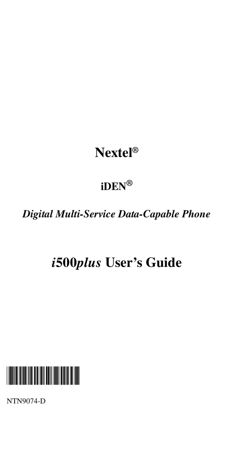 Motorola I500 PLUS user guide