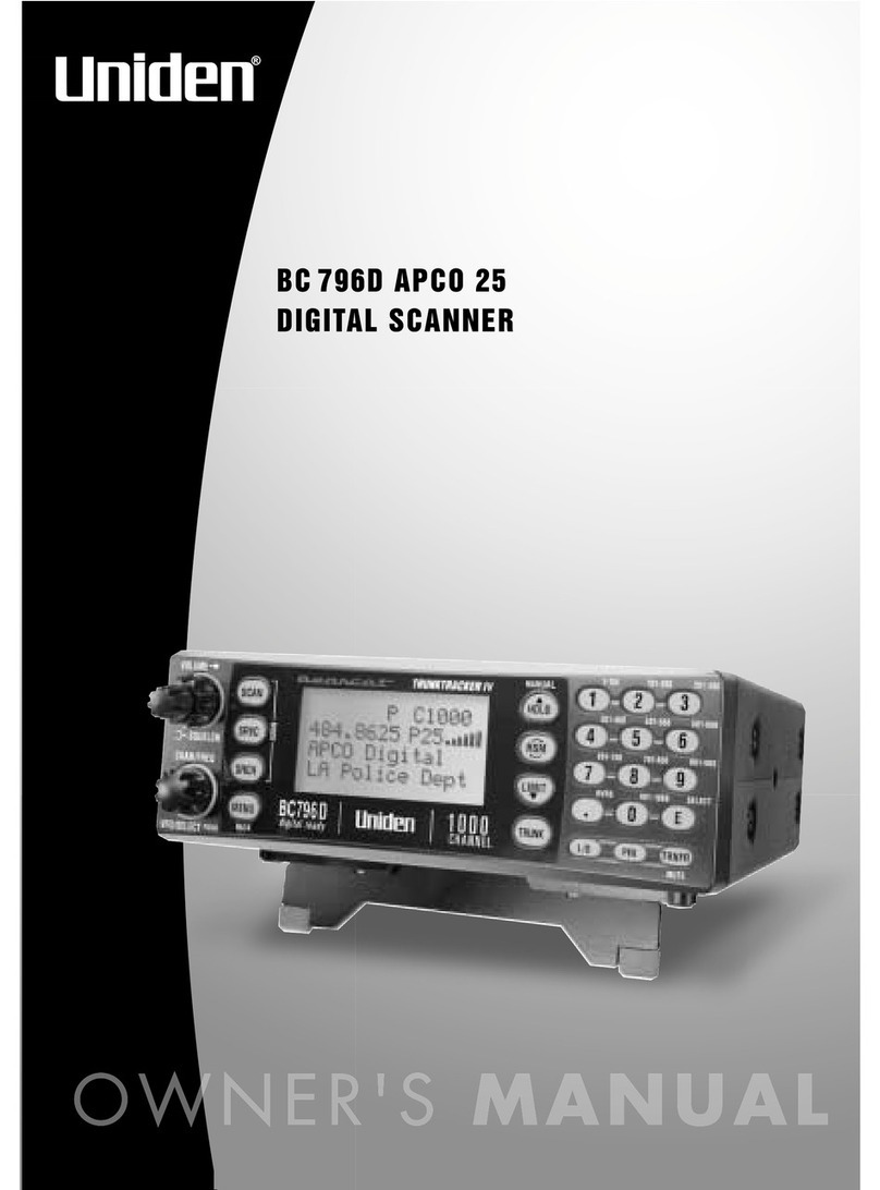 Uniden APCO25 owner's manual