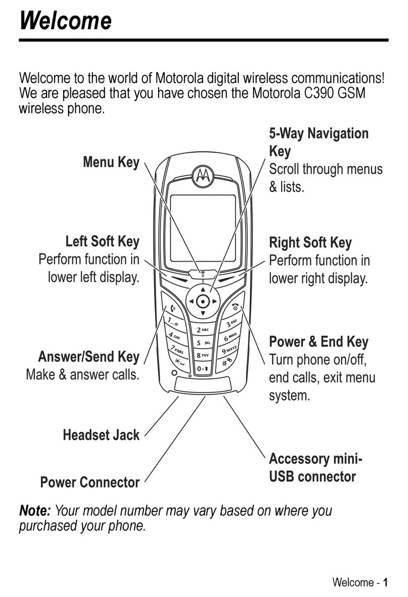 Motorola C390 User manual