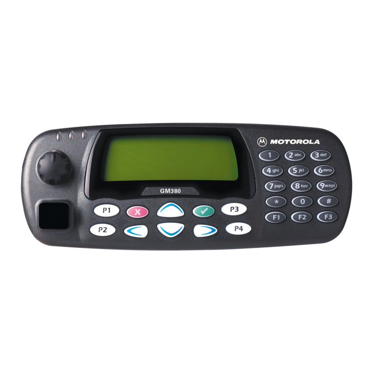 Motorola GM380 User manual