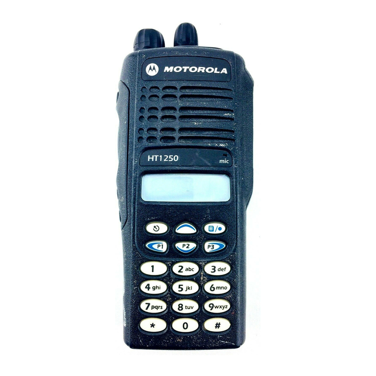 Motorola HT1250 User manual