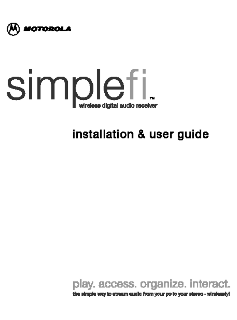 Motorola simplefi Operation manual