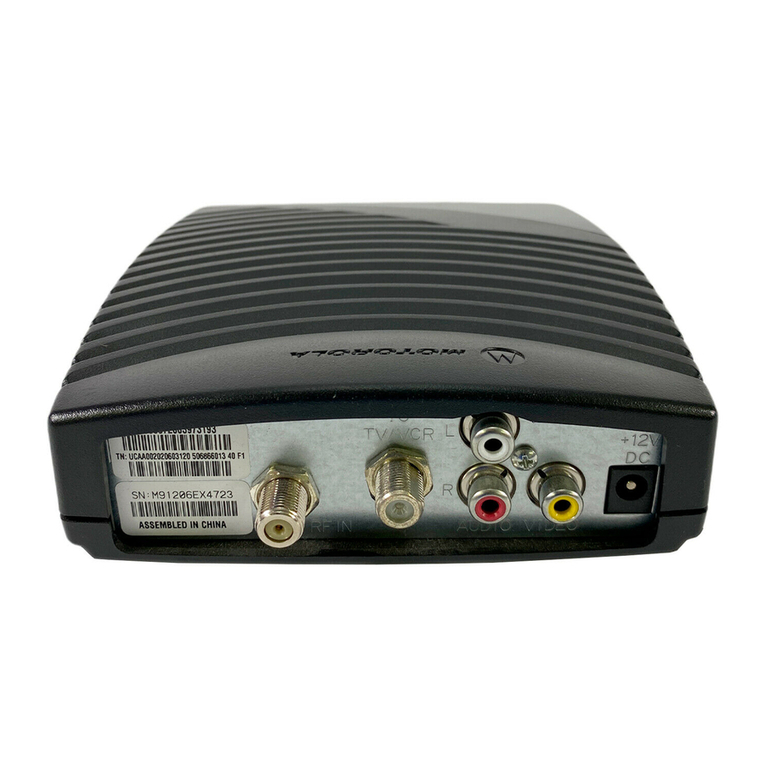 Motorola DCT700 User manual