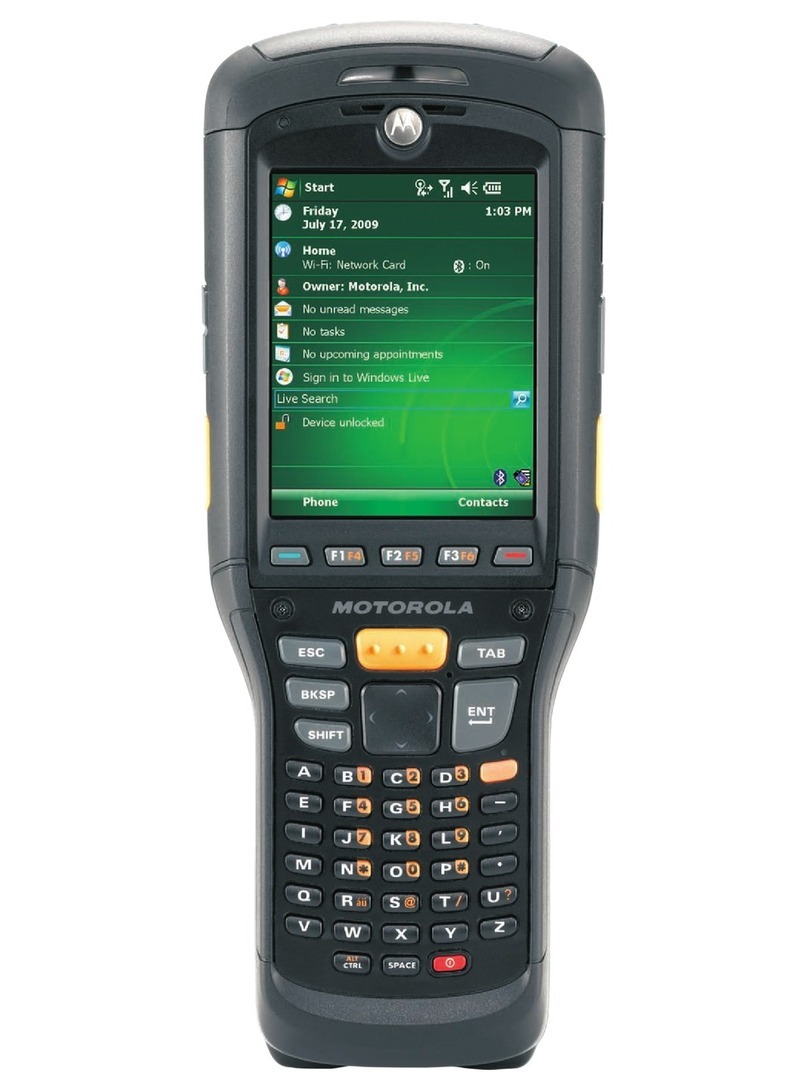 Motorola MC9500-K - Win Mobile 6.1 806 MHz User guide Motorola MC9500-K - Win Mobile 6.1 806 MHz User guide