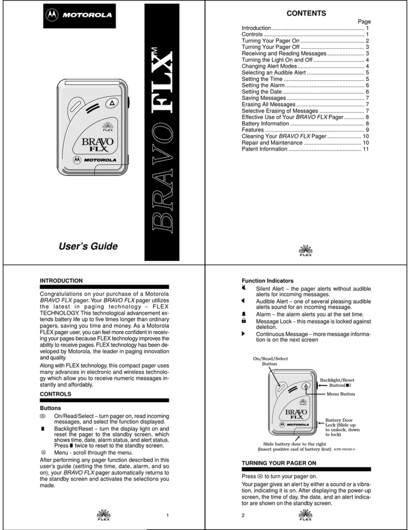Motorola BRAVO FLX User manual Motorola BRAVO FLX User manual