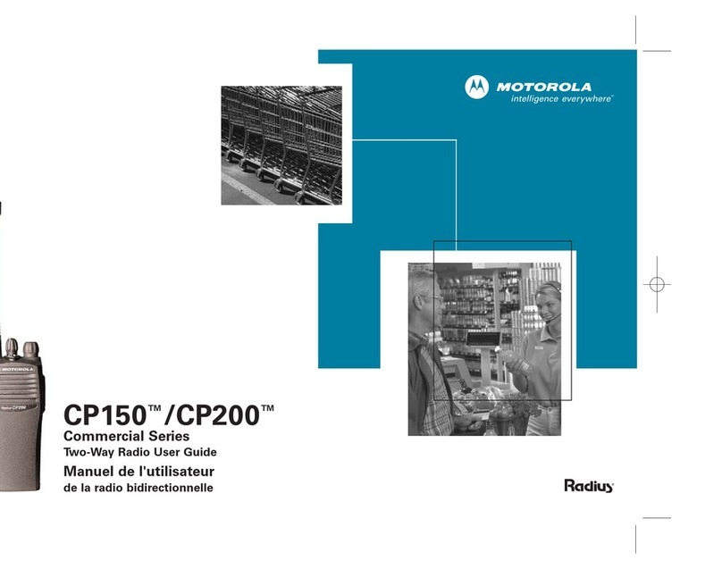 Motorola CP150TM User manual