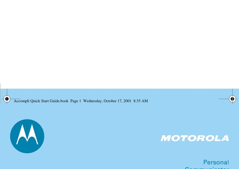 Motorola Personal Communicator User manual
