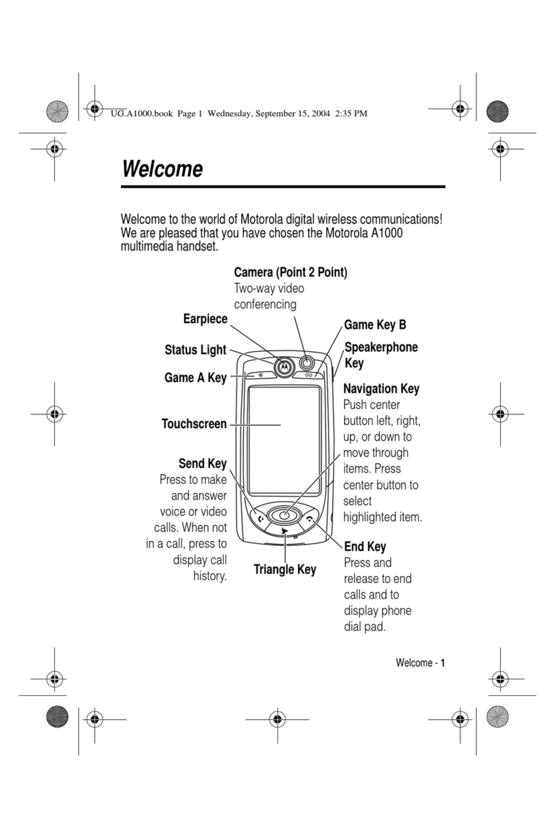 Motorola A1000 User manual Motorola A1000 User manual