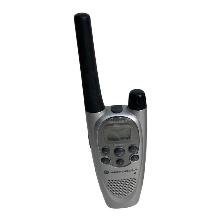 Motorola T7100 Series User manual
