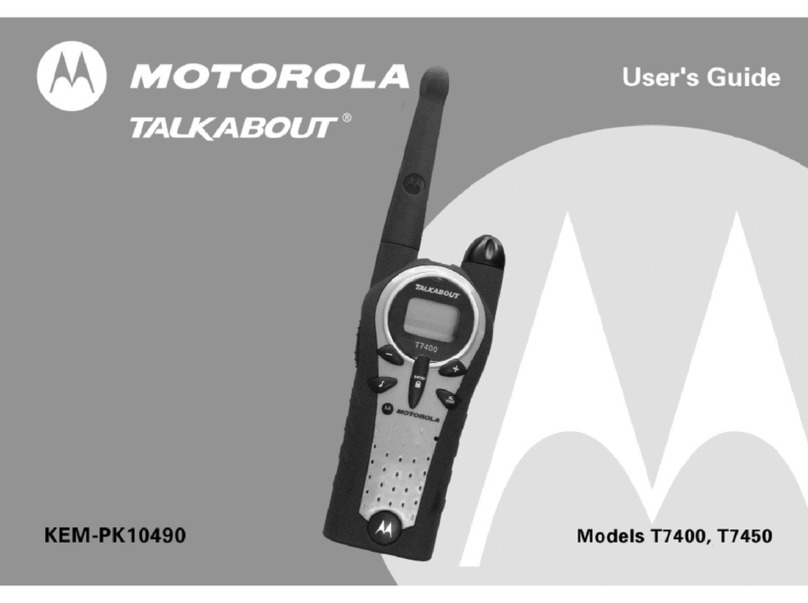 Motorola Talkabout T7400 User manual