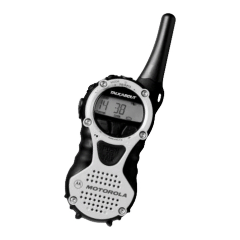 Motorola T6300 - Talkabout FRS - Radio User manual Motorola T6300 - Talkabout FRS - Radio User manual