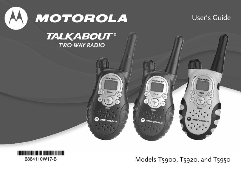 Motorola TalkAbout T5900 Series User manual