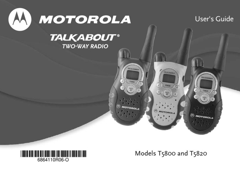 Motorola Talkabout T5800 User manual