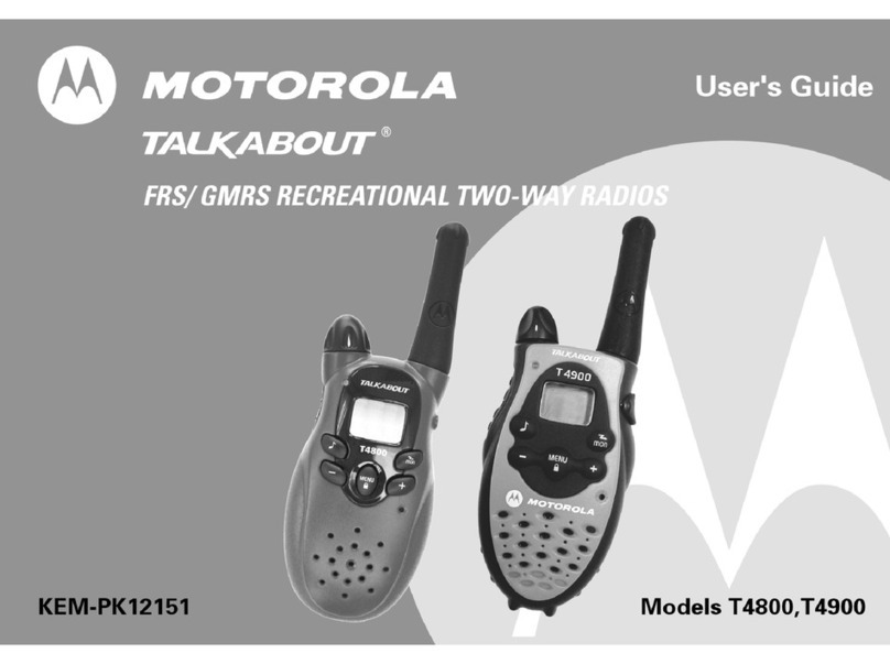Motorola Talkabout T4800 User manual