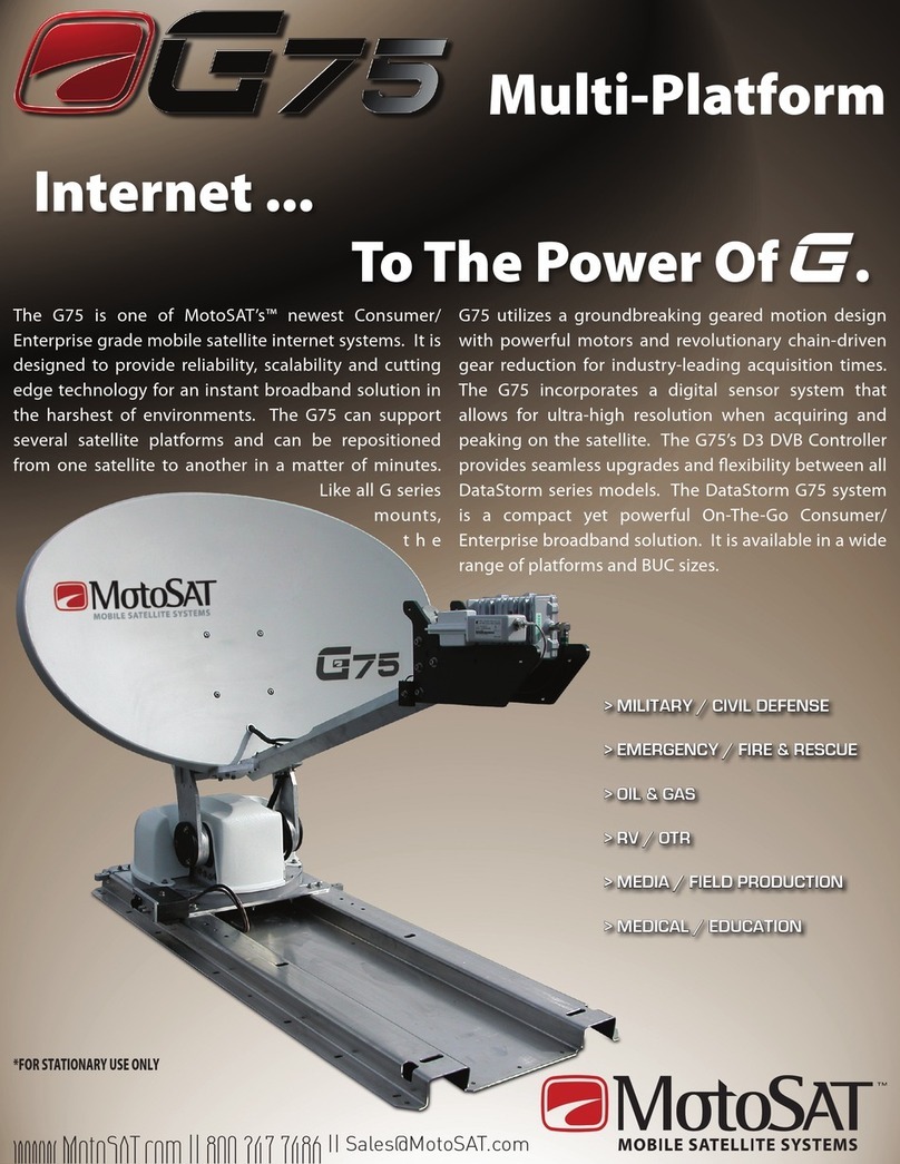 MotoSAT Mobile Satellite Internet Systems G75 Brochure & specs