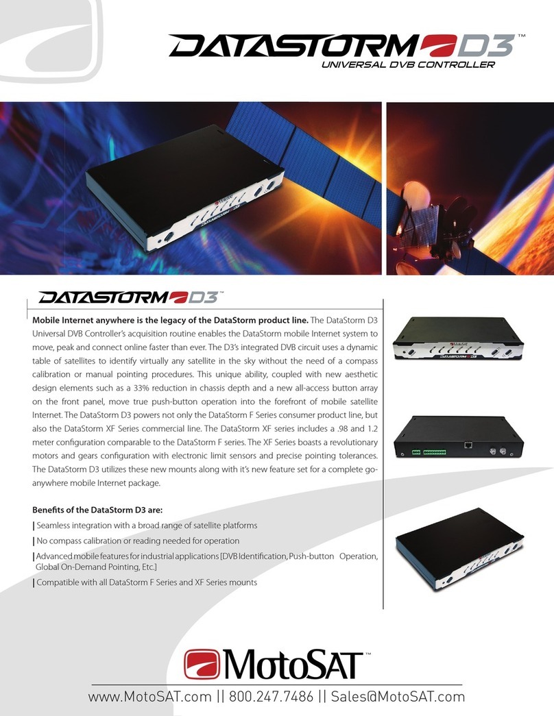 MotoSAT DataStorm D3 User manual