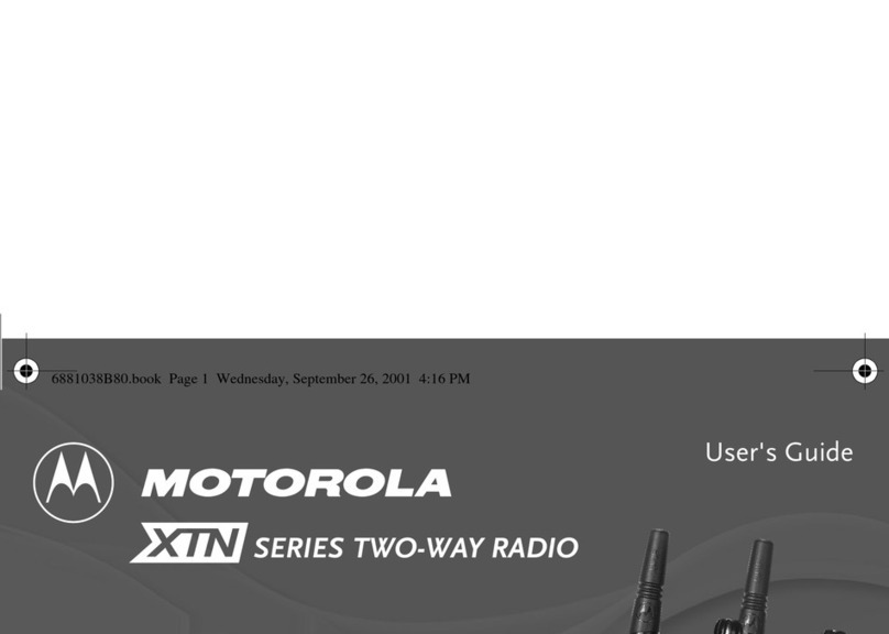 Motorola XU1100 - XTN Series UHF User manual