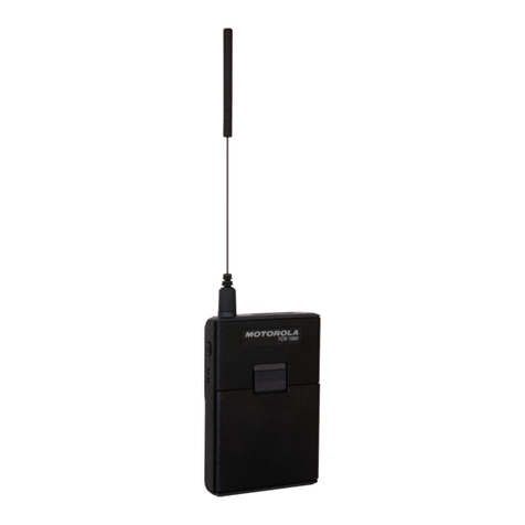 Motorola TCR1000 Operating and maintenance manual