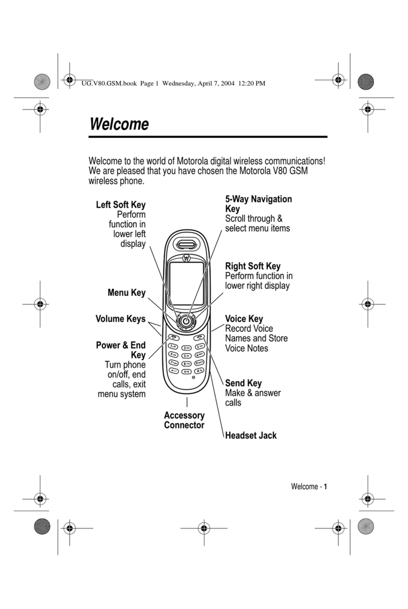 Motorola V80 User manual