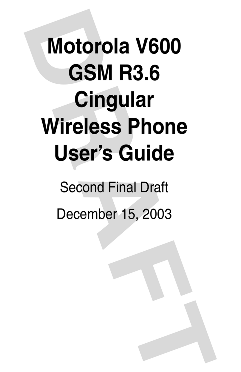 Motorola V600 GSM R3.6 user guide