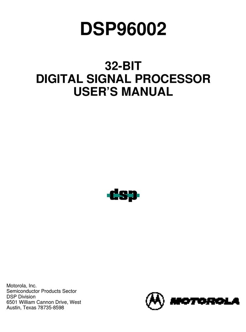 Motorola DSP96002 User manual