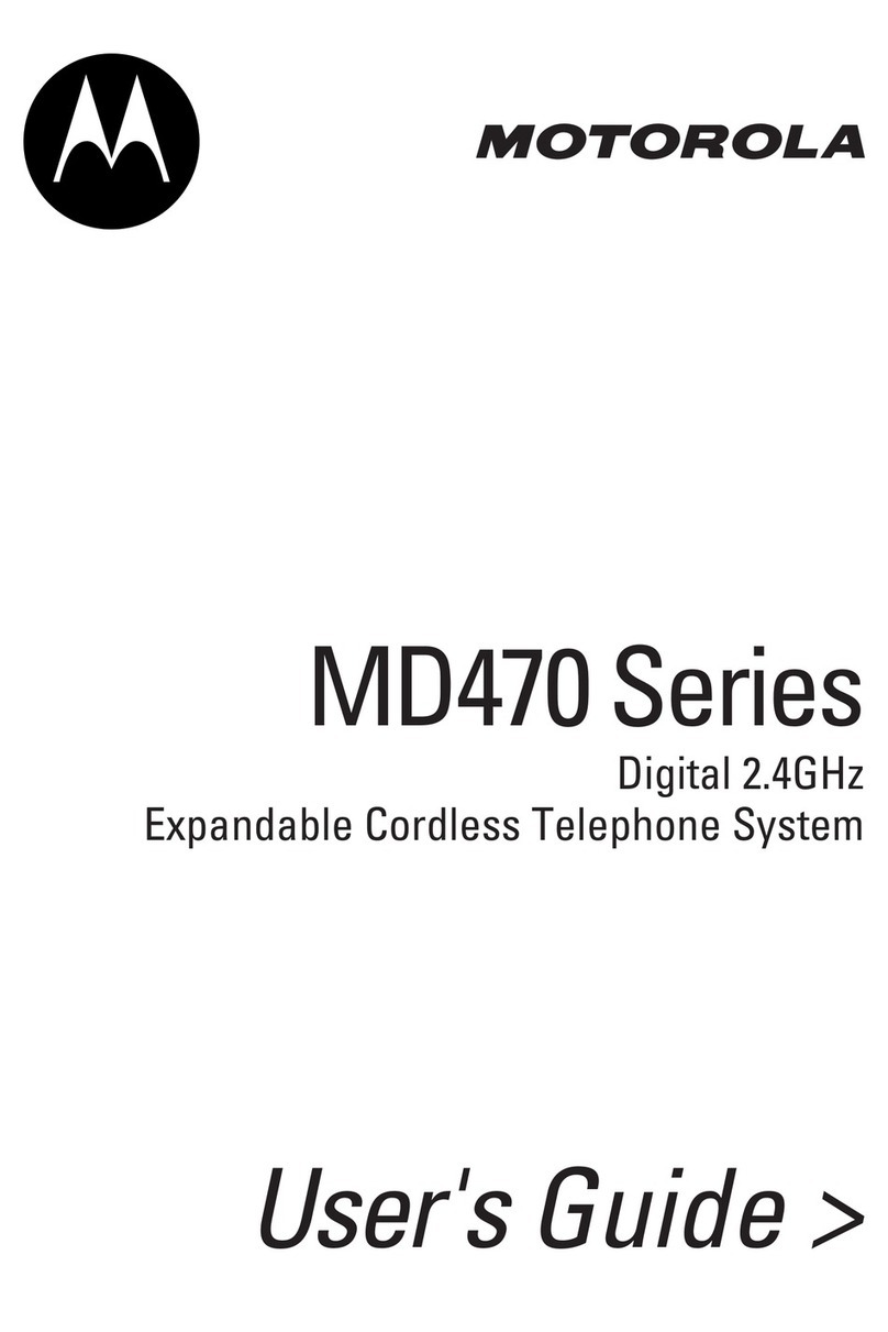 Motorola MD470 Series User manual