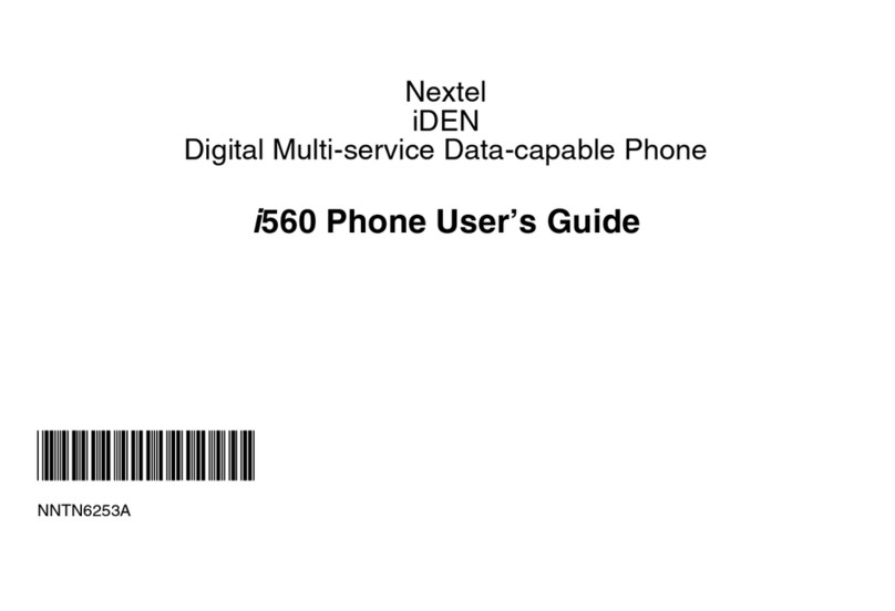 Motorola i560 User manual Motorola i560 User manual