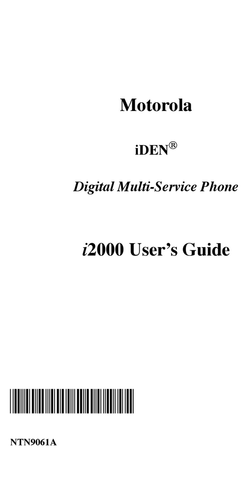 Motorola iDEN user guide