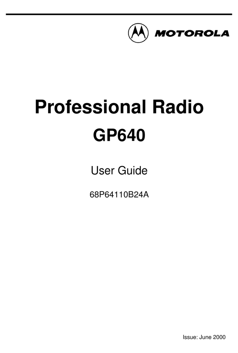 Motorola Professional GP640 User manual