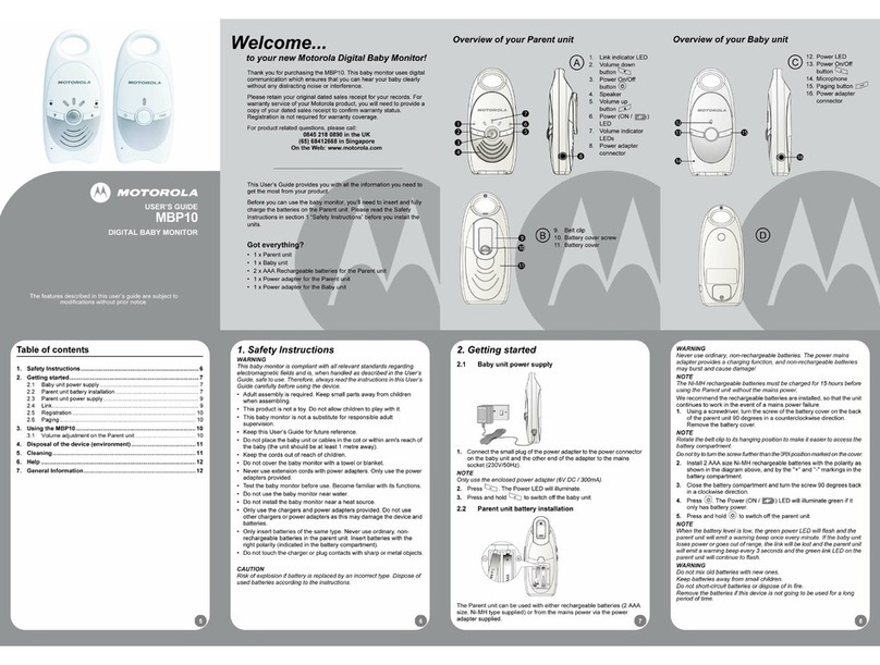 Motorola MBP10 User manual