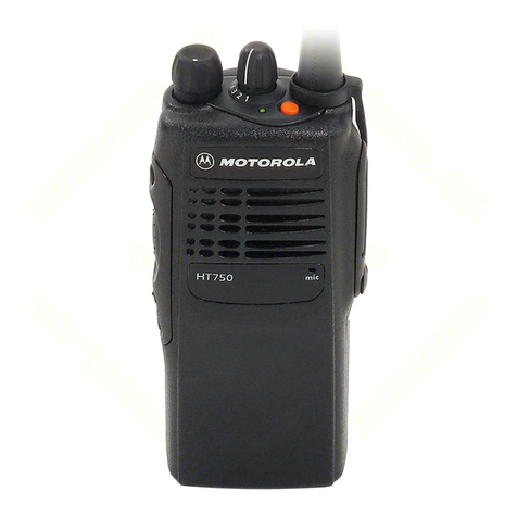 Motorola HT750 - UHF/VHF/Low Band - Radio User manual
