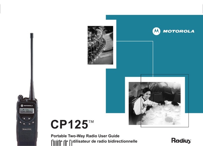 Motorola CP125TM User manual