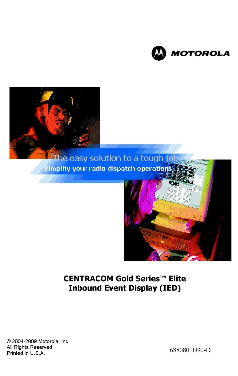 Motorola CENTRACOM 6880801D90-D User manual