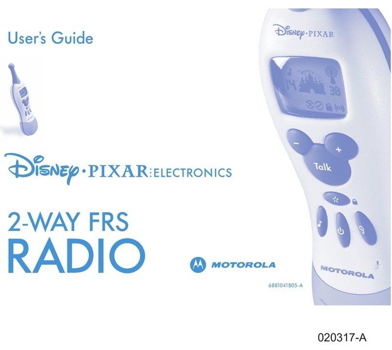 Motorola 2 Way FRS Radio User manual