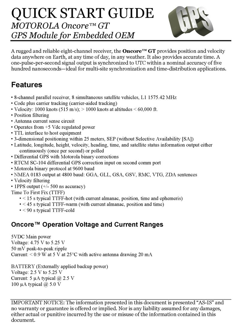 Motorola Oncore GT User manual